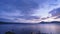 Sunrise motion timelapse of the famous Lake Toya with Mount Yotei