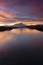 Sunrise with Mount Kinabalu at the background in Sabah, Malaysia