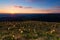 Sunrise in the mountains of the Caucasus. Natural Park of Adygea Big Thach