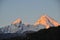 sunrise at mt. Watzmann, Berchtesgaden national park, bavarian alps