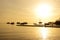 Sunrise at Naama Bay, Red Sea and motor yachts