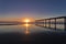 Sunrise at New Brighton in Christchurch, New Zealand