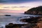 Sunrise on otter cliffs