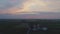 Sunrise Over Amish Farm Lands on a Misty Summer Morning