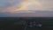 Sunrise Over Amish Farm Lands on a Misty Summer Morning