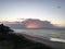 Sunrise over the Atlantic Ocean Coastline, North Carolina
