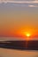 Sunrise over the beach and ocean at Corson\'s Inlet