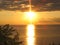 Sunrise over the Black Sea Crimean coast