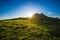 Sunrise over Brent Tor Church on Dartmoor in Devon, England