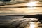 Sunrise over cliffs and beach