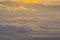 Sunrise over the clouds, mount Cucco, Umbria, Apennines, Italy