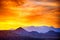 Sunrise over colorado mountains