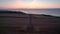 Sunrise over The Daymark from a drone, Kingswear, Devon, England