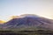 Sunrise over Femes mountains in Lanzarote