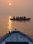 Sunrise Over the Ganges River in Varanasi, Uttar Pradesh, India