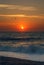 Sunrise over Great Yarmouth beach Norfolk