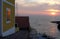 Sunrise over the harbor of Ventotene, Italy.