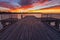 Sunrise over the iconic Port Elliot jetty located on the Fleurieu Peninsula South Australia taken on May 31st 2021