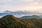 Sunrise over jungle in cameron highlands, Malaysia