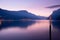 Sunrise over lake Como