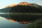 Sunrise over lake Misurina