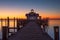 Sunrise over Lighthouse Shallowbag Bay Manteo North Carolina