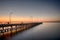 Sunrise over Limassol pier