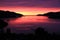 Sunrise over Lyttelton harbour