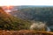 Sunrise over the majestic waterfalls of Letchworth State Park, NY