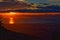 Sunrise over Motueka viewed from Mount Campbell, New Zealand