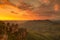 Sunrise over mountains in Australia