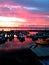 Sunrise over the ocean in Hervey Bay Queensland Australia