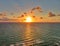 A Sunrise Over The Ocean In Hollywood, FL Florida From The View Of A Balcony At A Resort Hotel