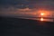 Sunrise over the ocean on Sullivan\\\'s Island in SC.