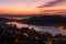 Sunrise over Onomichi in Japan