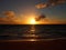 Sunrise over Pacific Ocean in Waimanalo Beach