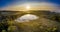 Sunrise over a peatbog in County Donegal - Ireland.