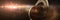 Sunrise over the planet Saturn with Milky Way galaxy in background 3d render banner