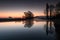 Sunrise over the River Avon with reflected trees