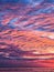 Sunrise over the sea on an empty beach in Montesilvano, Abruzzo