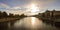 Sunrise over the Seine river, Paris