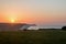 Sunrise over Seven Sisters Chalk Cliffs