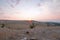 Sunrise over Teacup Canyon / Bowl on Sykes Ridge in the Pryor Mountains on the Wyoming Montana border - USA