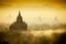 Sunrise over temples of Bagan