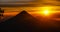 Sunrise over Volcan Aqua, seen from Volcan Acatenango.