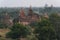 Sunrise Pagodas stupas and temples of Bagan in Myanmar, Burma