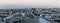 Sunrise panorama skyline in Los Angeles