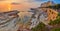 The sunrise panorama of Sliema, Malta