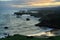 Sunrise panorama from Torimbia beach