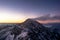 Sunrise on the Parpaner Rothorn in the Alps - 1